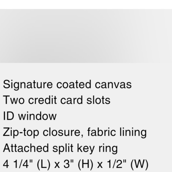 COACH CW966 Mini Skinny ID Case Pearlized Signature Canvas Gold/Champagne Multi - Picture 4 of 4